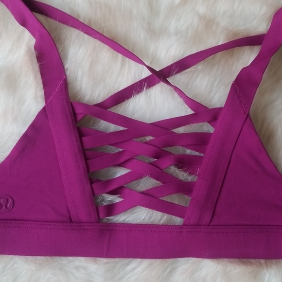 SOLD Lululemon Beautiful Magenta Sportsbra - Picture 4 of 7